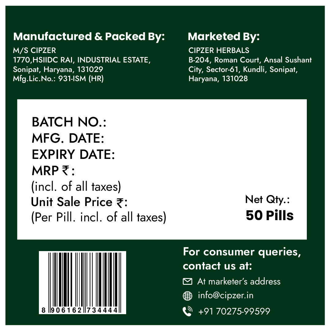 Habb-E-Bawaseer Damiya Pill 50