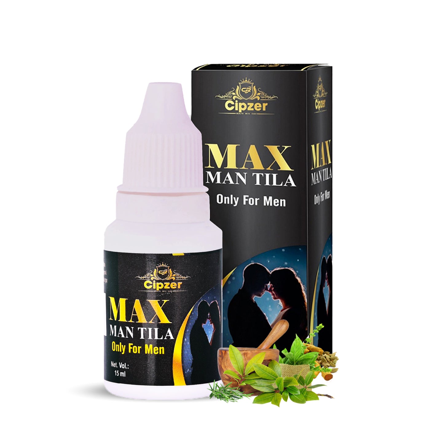 Max Man Tila 15 ML Herbal Massage Oil for Men’s Self-Care & Relaxation Routine