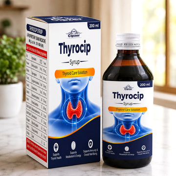 Cipzer Thyrocip Syrup 200 ml | Ayurvedic Thyroid Support Syrup | Herbal Wellness Formula