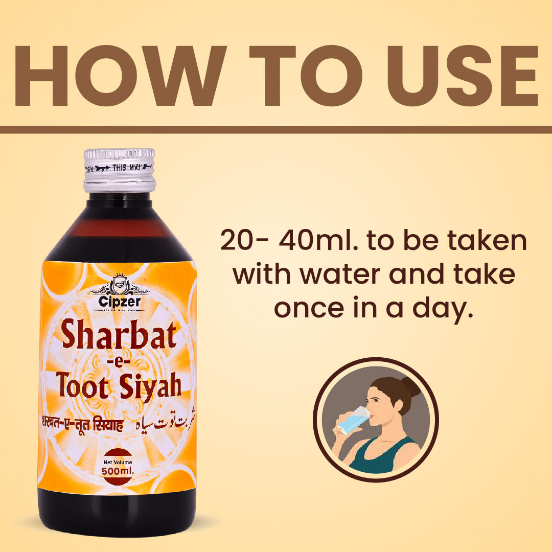 Sharbat-E-Toot Siyah 500 ML - Cipzer