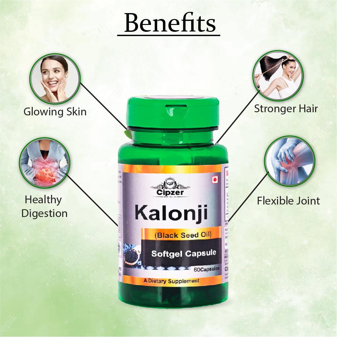 Kalonji Oil Soft Gel Capsule 60's - Cipzer