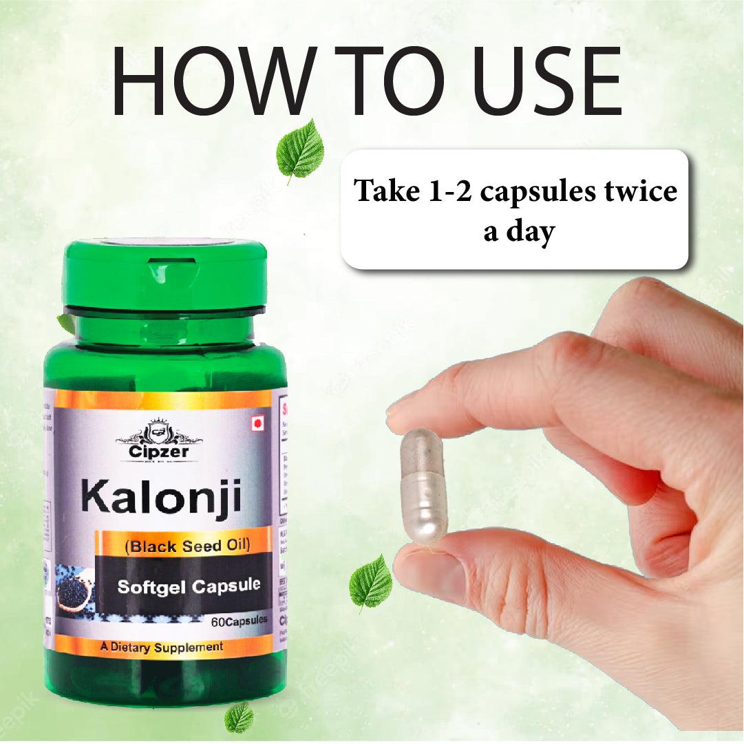 Kalonji Oil Soft Gel Capsule 60's - Cipzer