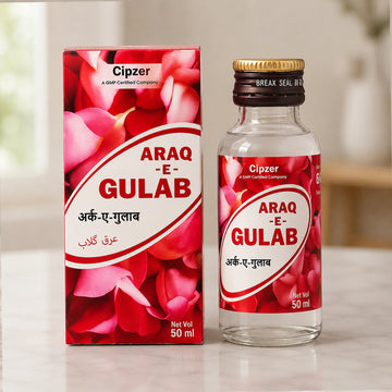 Cipzer Arq-E-Gulab 50 ml| Pure Herbal Rose Water | Skin Toner & Face Mist | Ayurvedic Rose Water