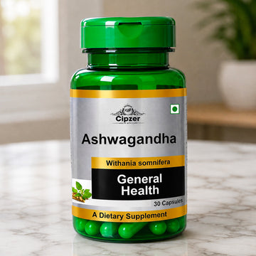 Cipzer Ashwagandha Capsules | Ayurvedic Stress Relief, Energy & Immunity Support