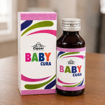 Cipzer Baby Cura Syrup 100ml | Ayurvedic Baby Health Tonic for Digestion, Immunity, Appetite & Healthy Growth