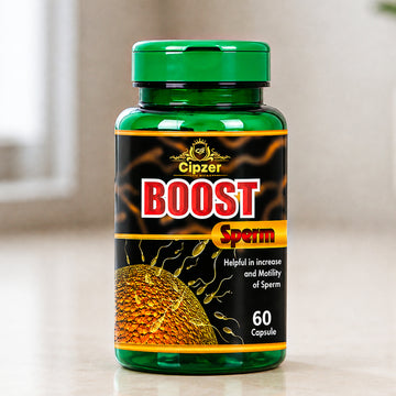Cipzer Boost Sperm Capsule 60's | Male Fertility & Reproductive Health Support | Ayurvedic Herbal Supplement