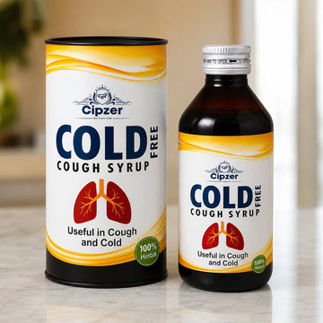 Cipzer Cold Cough Syrup 200 ML | Herbal Cough & Cold Relief | Non-Drowsy Respiratory Support