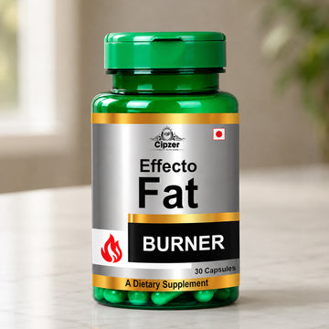 Cipzer Effecto Fat Burner Capsules | Ayurvedic Weight Management Supplement | Garcinia Cambogia, Green Tea & Green Coffee