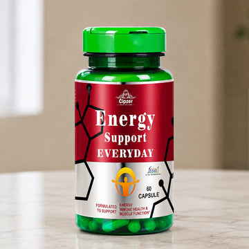 Cipzer Energy Support Everyday Capsule 60s | Natural Energy Booster | Stamina, Focus & Immunity Support