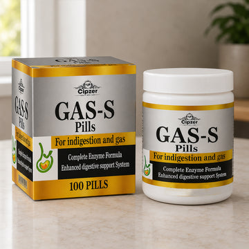 Cipzer Gas-S 100 Pills | Ayurvedic Digestive Support for Gas, Acidity, Indigestion & Bloating
