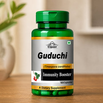Cipzer Guduchi Capsule 60 Capsules | Ayurvedic Herbal Supplement for Immunity, Digestion & Liver Support