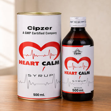 Cipzer Heart Calm Syrup 500 ML | Ayurvedic Heart Health & Cholesterol Support