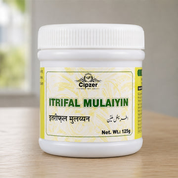 Cipzer Itrifal Mulaiyin 125 GM - Herbal Unani Powder for Constipation, Migraine, Headache & Cold Relief