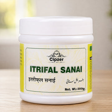 Cipzer Itrifal Sanai 200 GM | Unani Herbal Supplement for Migraine, Constipation & Digestive Support