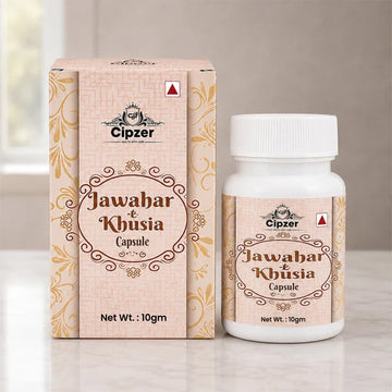 Cipzer Jawahar-E-Khusia Powder 10 GM | Unani Herbal Formula for Men's Vitality, Strength & Stamina