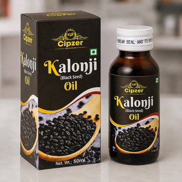 Cipzer Kalonji Black Seed Oil 50ML | Pure Herbal Oil for Hair Growth, Scalp Care & Overall Wellness