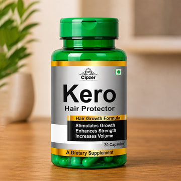 Cipzer Kero Hair Protector Capsule | Hair Fall Control, Hair Growth Support & Stronger Hair Roots | Ayurvedic Hair Supplement