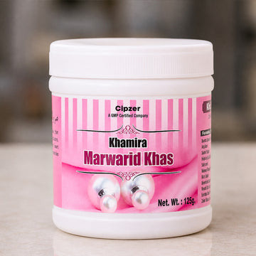 Cipzer Khamira Marwarid Khas 125 GM | Unani Heart & Brain Health Supplement | General Weakness & Mental Fatigue Support