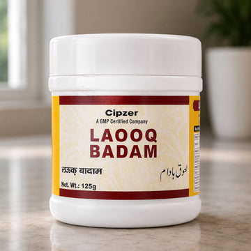 Cipzer Laooq Badam 125 GM | Herbal Unani Formula for Dry Cough, Hoarseness & Memory Support