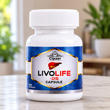 Cipzer Livo Life DS Capsule 60's | Ayurvedic Liver Support Capsules for Digestive Health, Jaundice, Liver Care & Constipation