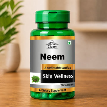 Cipzer Neem Capsule 30's - Herbal Neem Capsules for Skin Health, Blood Purification & Immunity