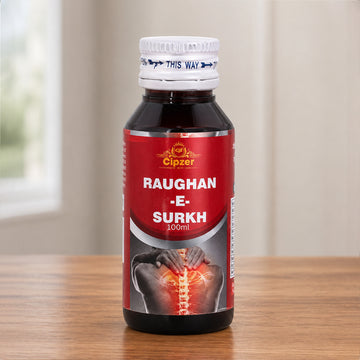 Cipzer Raughan-E-Surkh Herbal Oil 100ml | Headache & Joint Pain Relief Oil