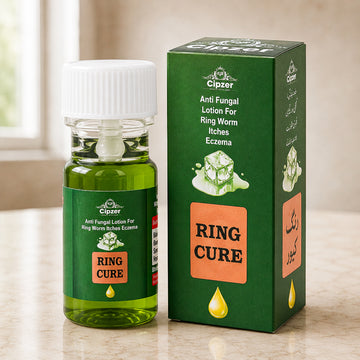 Cipzer Ring Cure Lotion 20 ML | Anti Itching & Antifungal Lotion for Ringworm, Eczema & Fungal Skin Infections