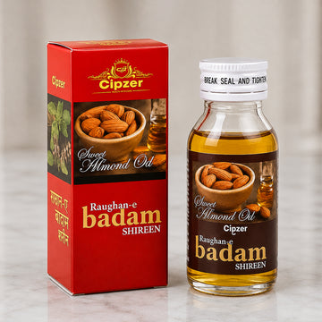Cipzer Raughan-E-Badam Shireen 50 ML | Pure Sweet Almond Oil | Herbal Massage Oil for Skin & Body