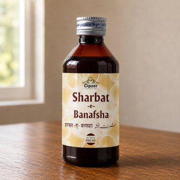 Cipzer Sharbat-E-Banafsha | Ayurvedic Herbal Cough Syrup for Sore Throat, Cold & Respiratory Care