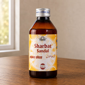 Cipzer Sharbat Sandal 500 ML Herbal Cooling Syrup for Body Heat & Burning Sensation
