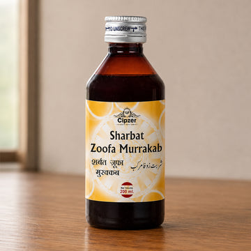 Cipzer Sharbat Zoofa Murakkab Herbal Cough Syrup | Ayurvedic & Unani Respiratory Support |
