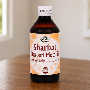 Cipzer Sharbat Buzoori Motadil 200 ML | Herbal Kidney & Urinary Tract Support Syrup | Unani Formula