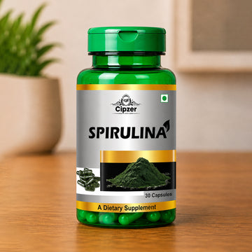 Cipzer Spirulina Capsules | Natural Superfood | Energy, Immunity & Daily Wellness Support