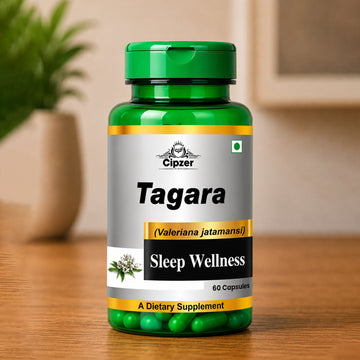 Cipzer Tagara Capsule Capsules | Ayurvedic Herbal Supplement for Stress Relief, Relaxation & Better Sleep Support