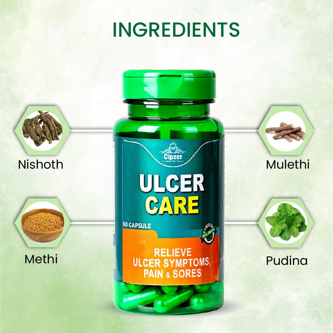 Ulcer Care Capsule 60's - Cipzer