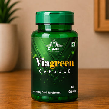 Cipzer Viagreen Capsule 60's | Ayurvedic Stamina, Vitality & Men's Performance Support Capsules