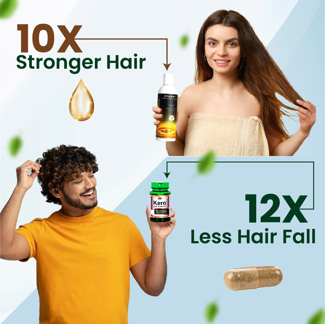 Kero Hair Protector Capsule 60's + Hair & Handsome Oil 100 ML