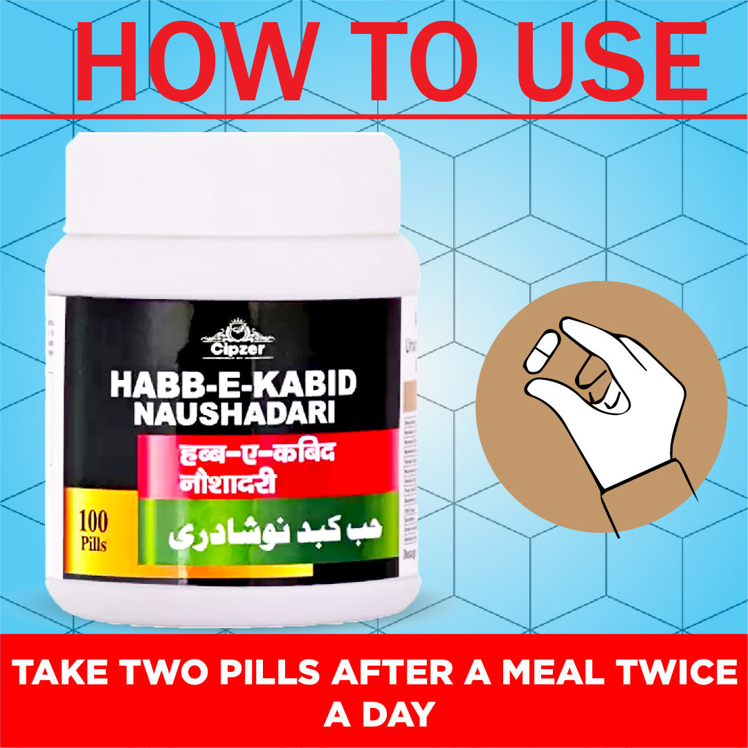 Habb-e-kabid naushadari pills 100's