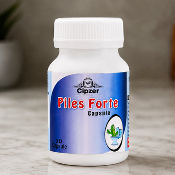 Cipzer Piles Forte Capsules | Ayurvedic Herbal Support for Piles, Hemorrhoids & Constipation